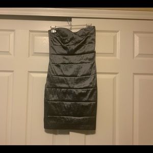 Satin look tube style dress